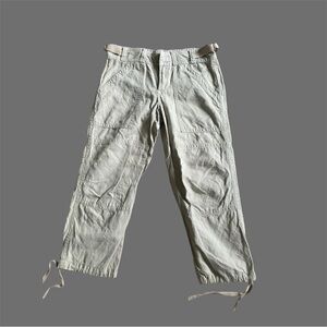 Sundance Women Safari Pants Size 4 Linen Cotton‎ Lightweight Jogger Coastal